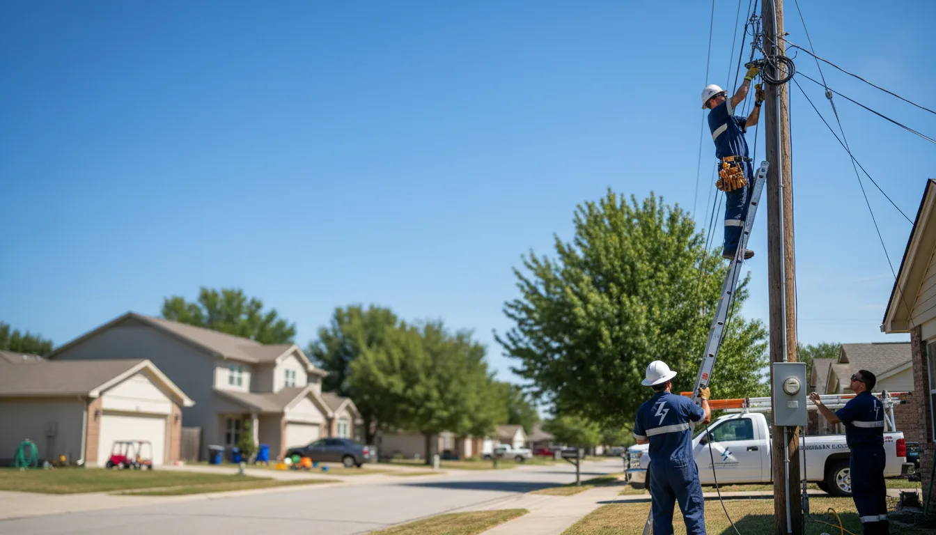 Residential electrician providing installation services in Canton, IL